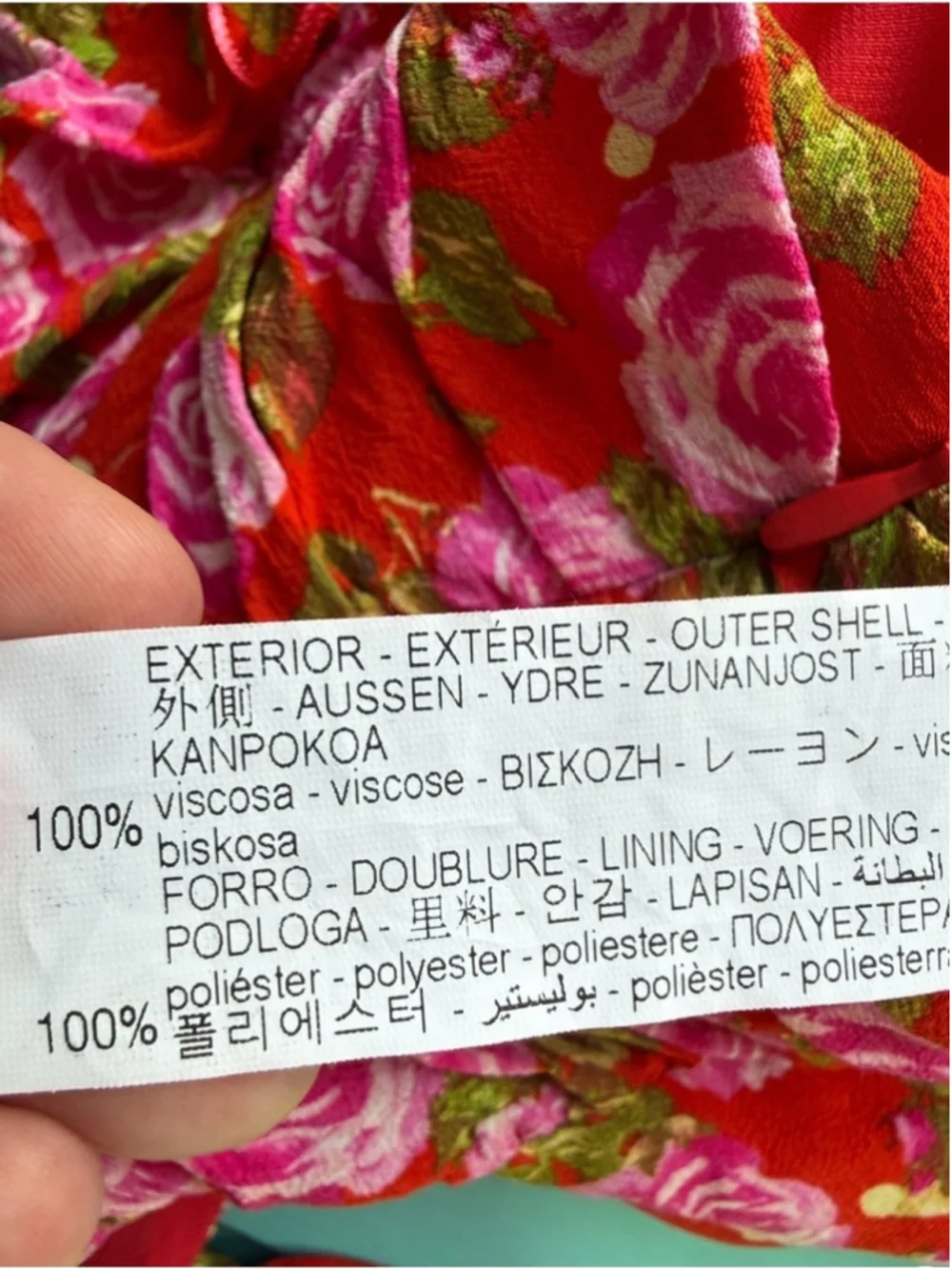 Zara floral ruched